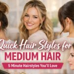 Quick Hair Styles for Medium Hair – 5 Minute Hairstyles You’ll Love