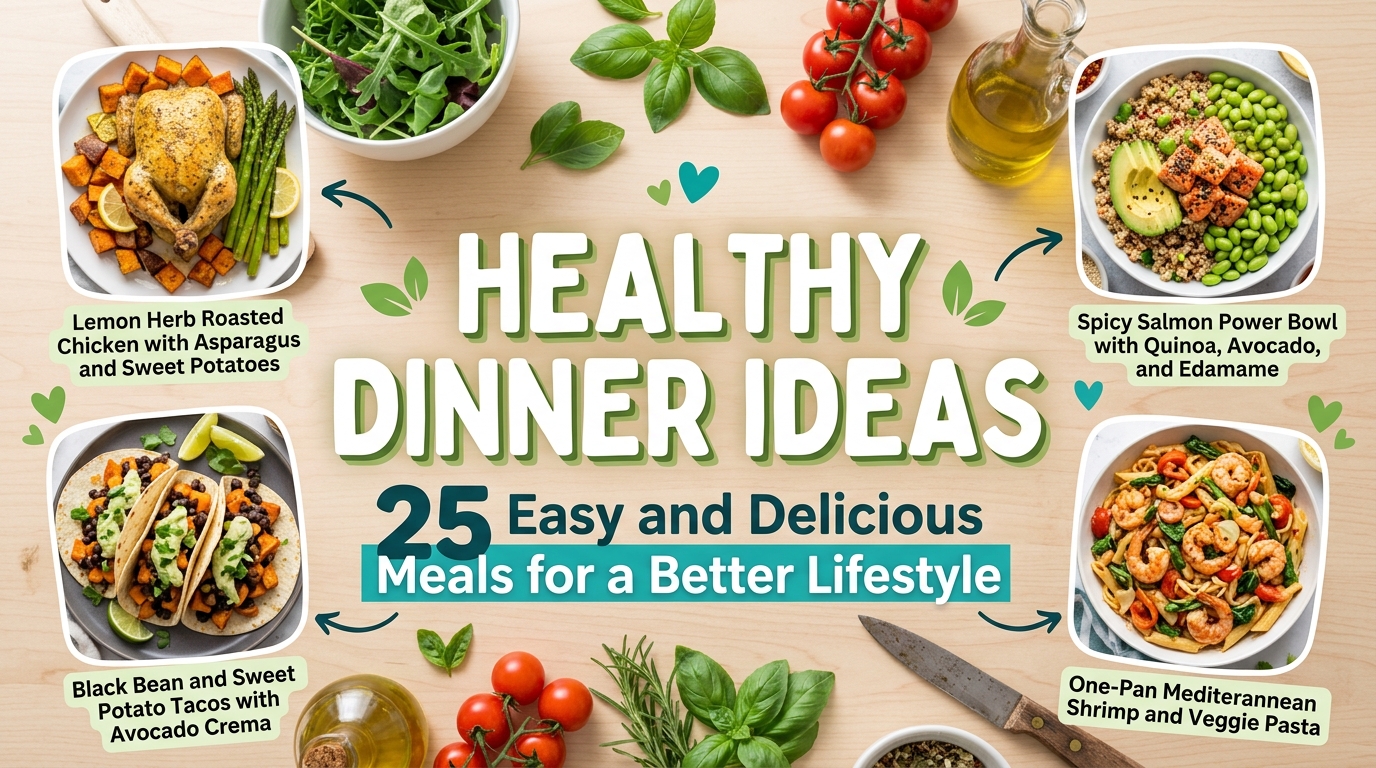 Healthy Dinner Ideas: 25 Easy and Delicious Meals for a Better Lifestyle